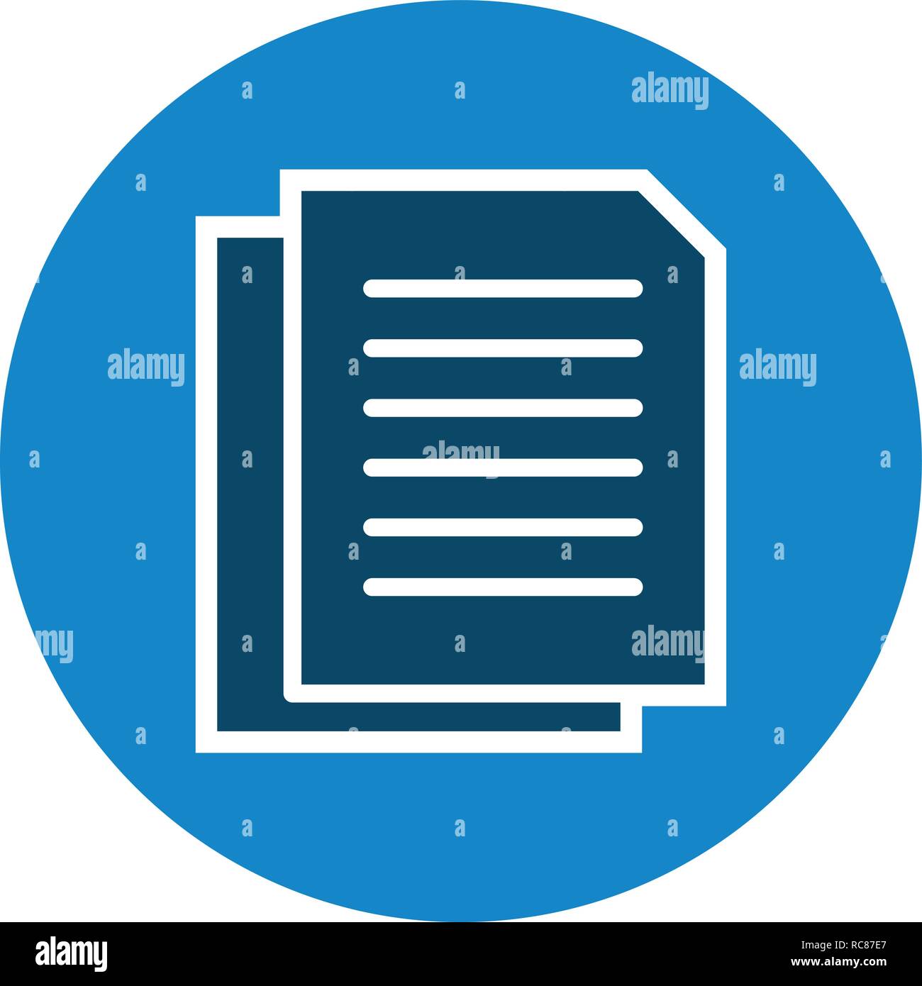 Vector Documents Icon Stock Vector