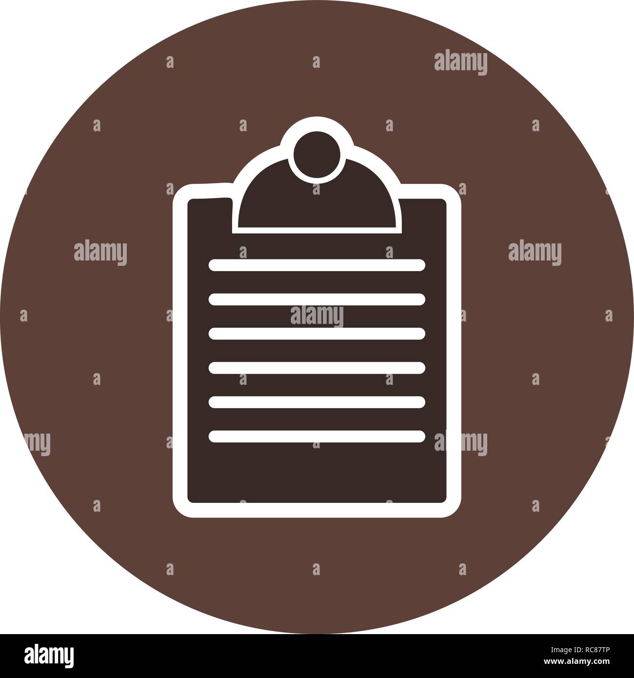 Vector Clipboard Icon Stock Vector