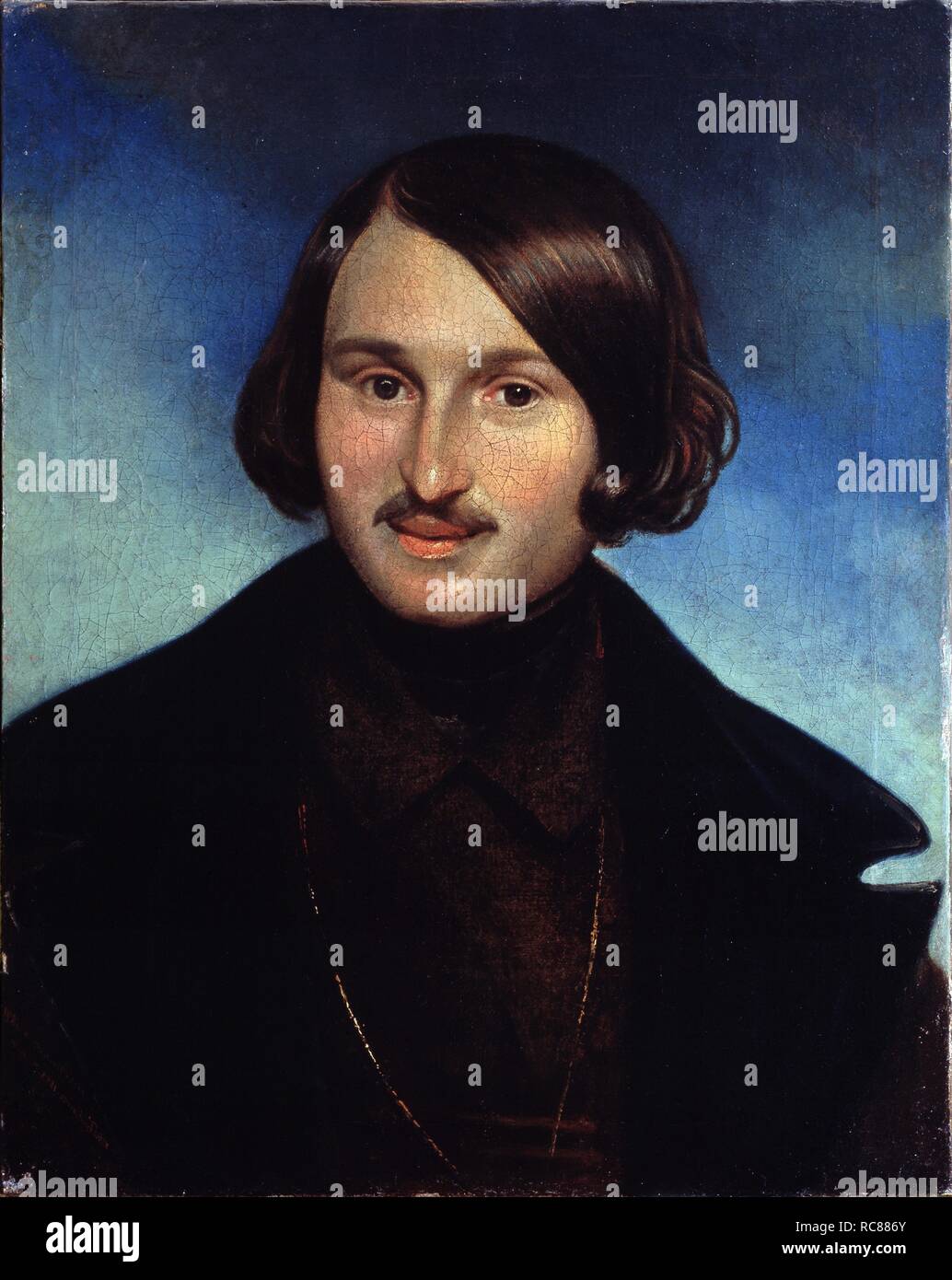 Portrait of the author Nikolai Gogol (1809-1852). Museum: State Central ...