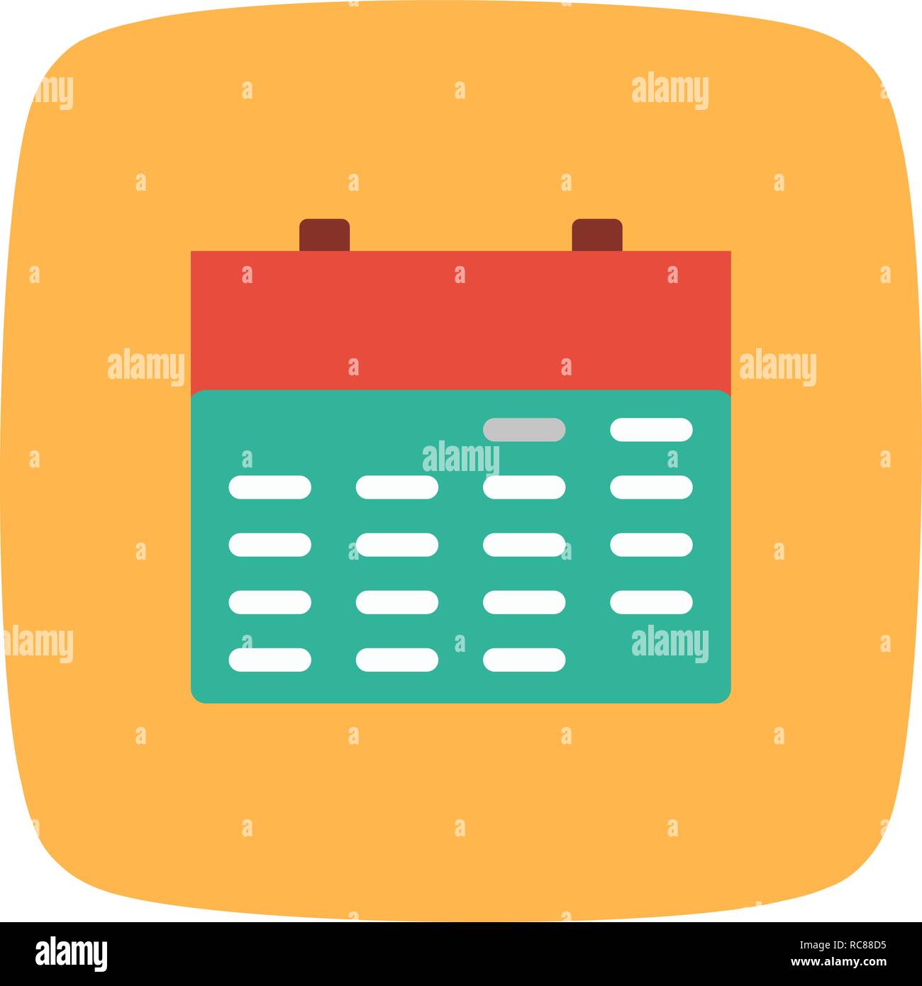 Vector Calendar Icon Stock Vector Image & Art - Alamy