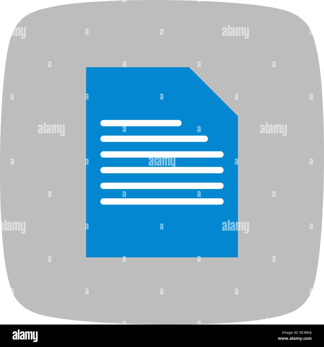 Vector Document Icon Stock Vector Image & Art - Alamy