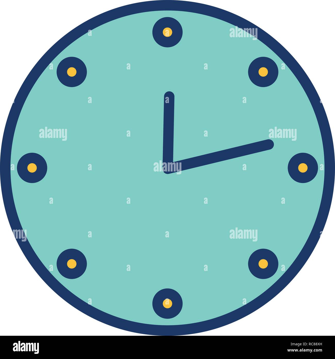 Vector Clock Icon Stock Vector Image & Art - Alamy