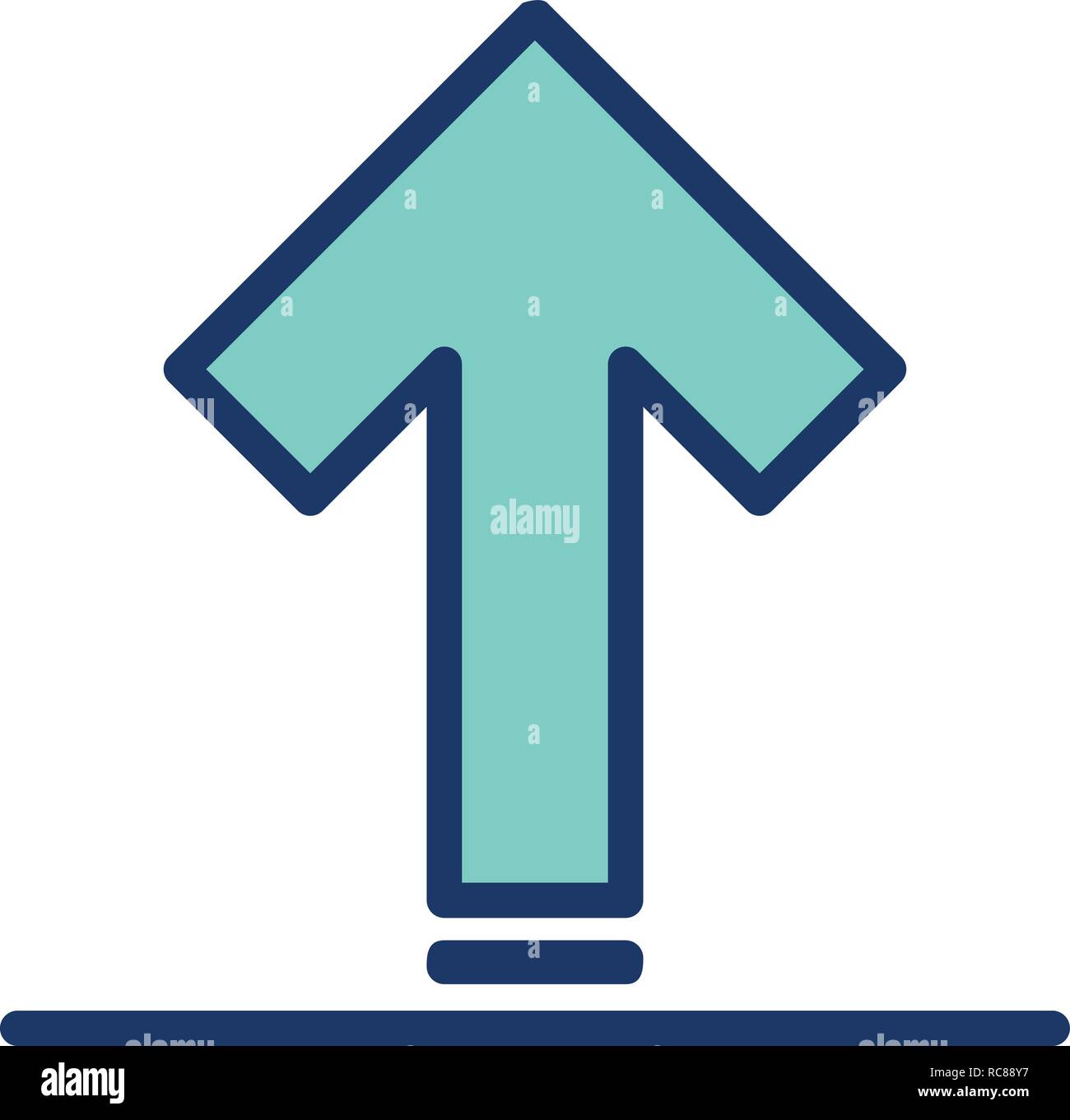 Vector Upload Icon Stock Vector