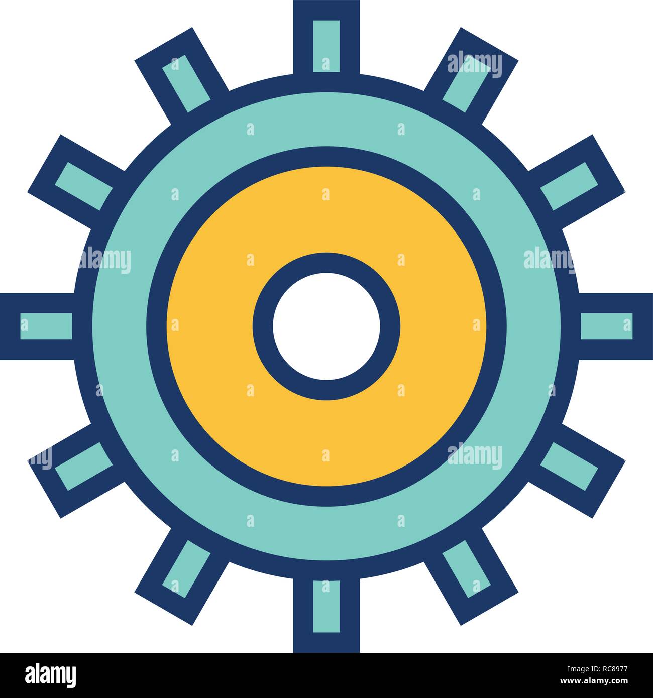 Vector Settings Icon Stock Vector Image & Art - Alamy