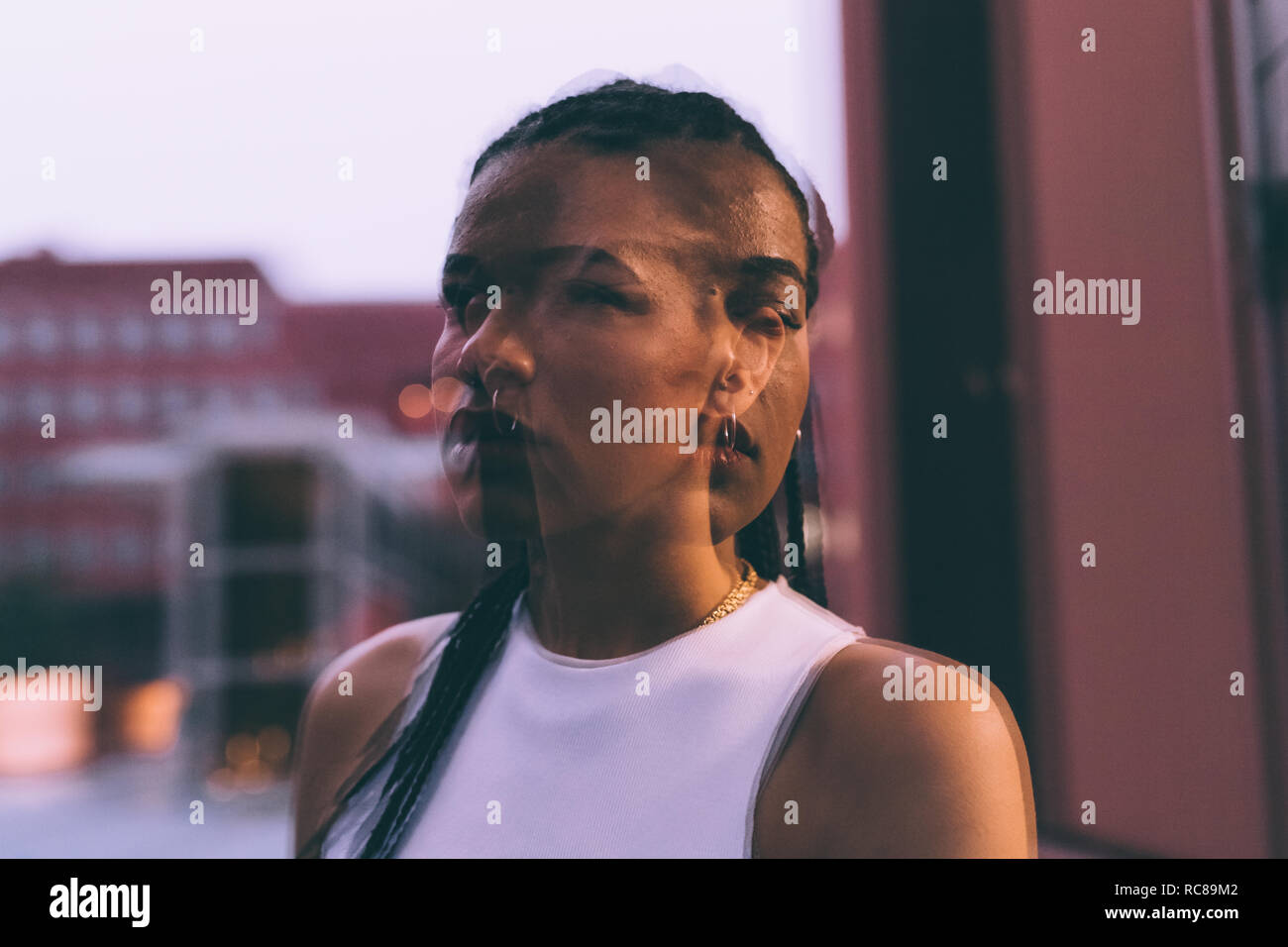 Multiple exposure portrait hi-res stock photography and images - Alamy