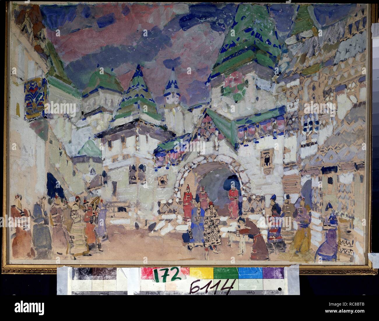 Stage design for the opera The Golden Cockerel by N. RimskyKorsakov