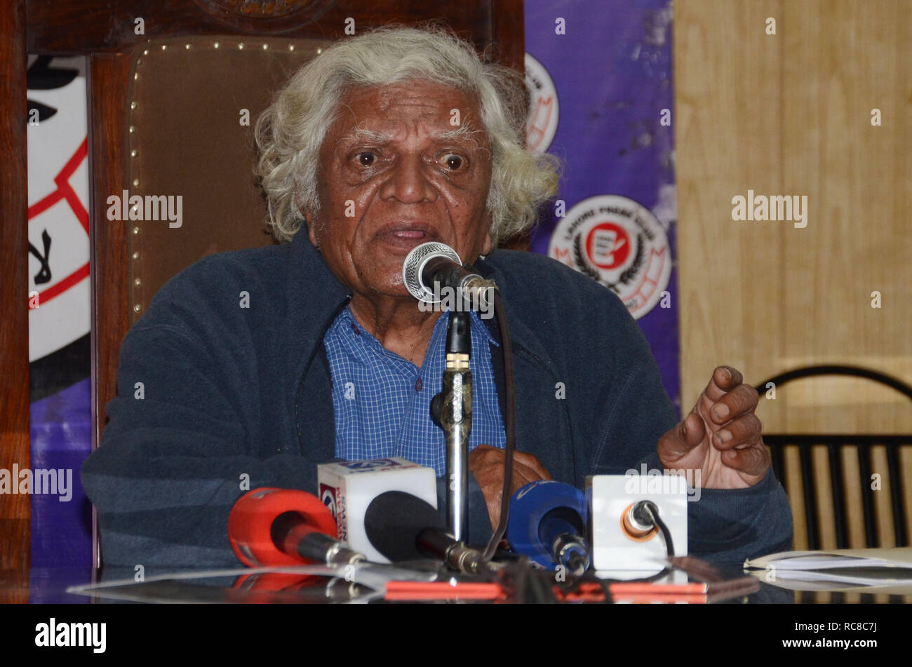 Lahore, Pakistan. 14th Jan, 2019. Pakistan Internationally renowned