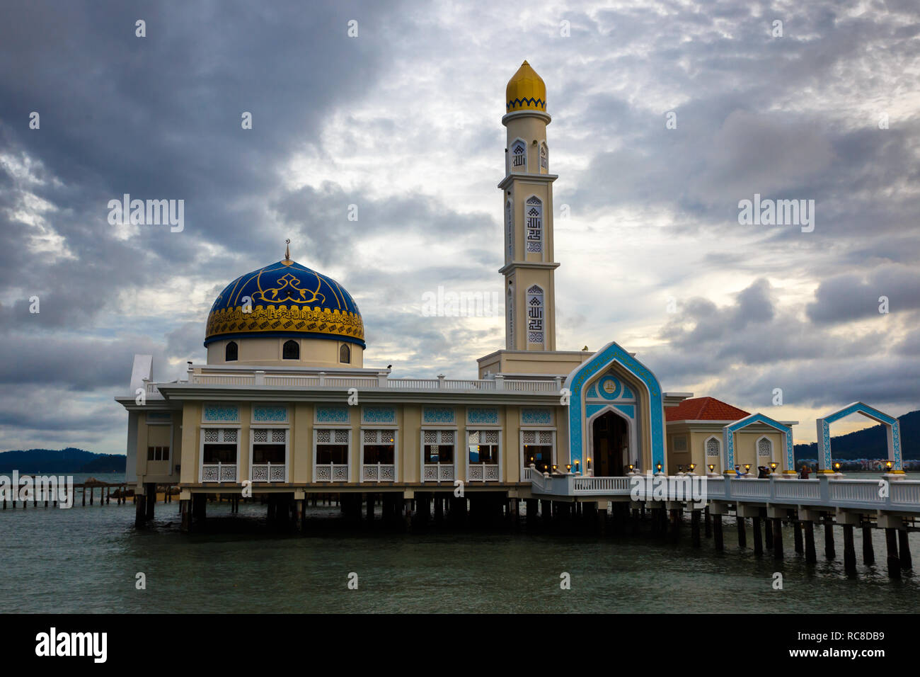 Floating mosque in Pangkor Island Stock Photo Alamy