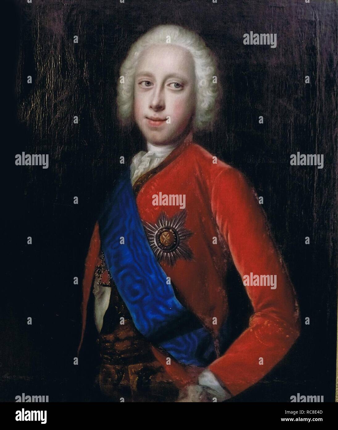 Portrait of the Tsar Peter III of Russia (17281762). Museum PRIVATE COLLECTION. Author