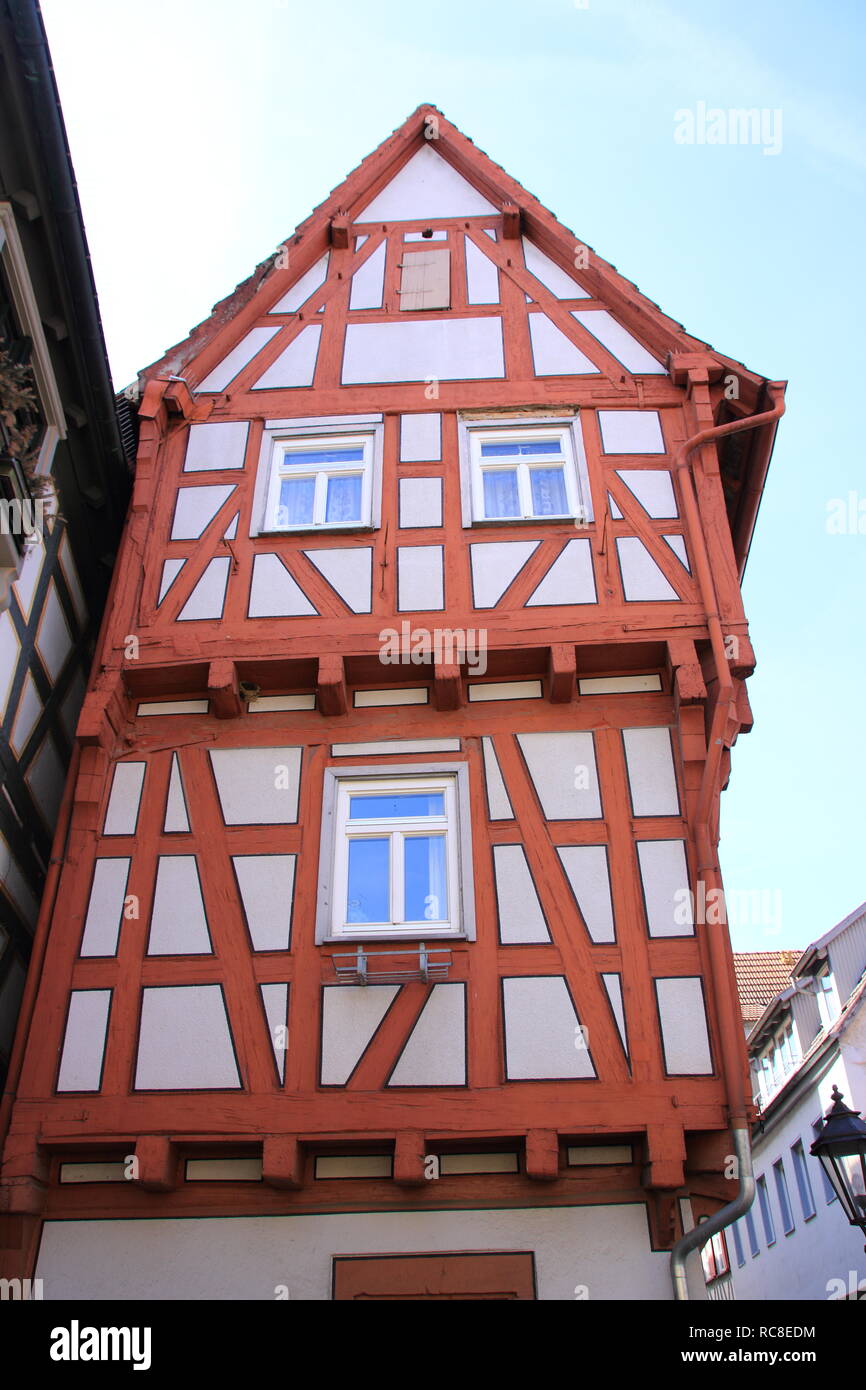 beautiful timbered house in besigheim am neckar Stock Photo