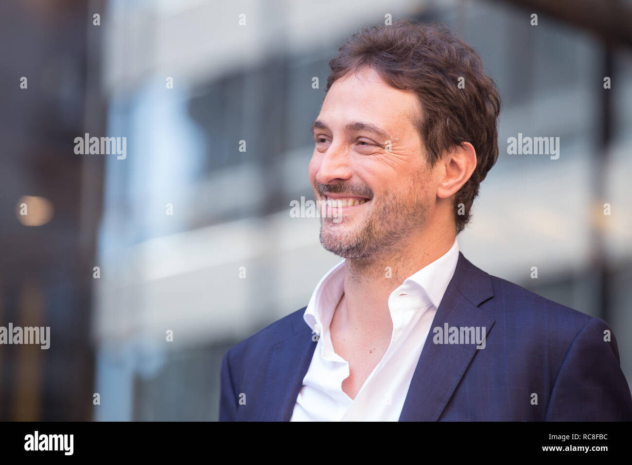 Roma, Italy. 14th Jan, 2019. Volfango De Biasi Photocall of the Italian film "L'Agenzia dei Bugiardi" Credit: Matteo Nardone/Pacific Press/Alamy Live News Stock Photo