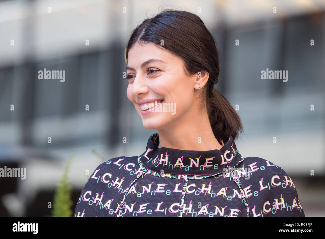 Roma, Italy. 14th Jan, 2019. Alessandra Mastronardi Photocall of the Italian film "L'Agenzia dei Bugiardi" Credit: Matteo Nardone/Pacific Press/Alamy Live News Stock Photo