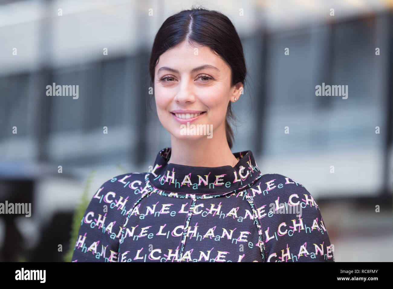 Roma, Italy. 14th Jan, 2019. Alessandra Mastronardi Photocall of the Italian film "L'Agenzia dei Bugiardi" Credit: Matteo Nardone/Pacific Press/Alamy Live News Stock Photo