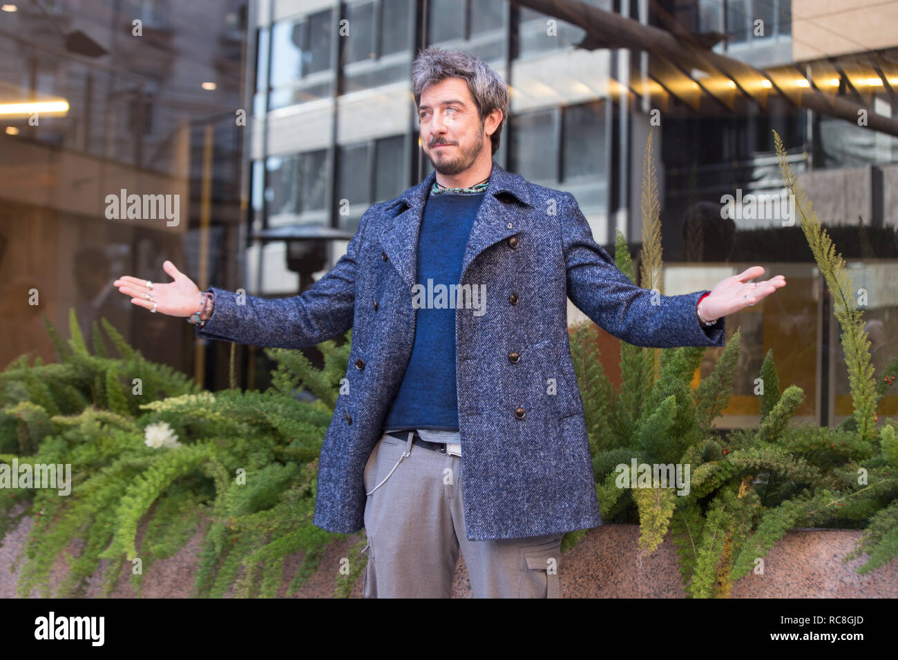 Roma, Italy. 14th Jan, 2019. Paolo Ruffini Photocall of the Italian film "L'Agenzia dei Bugiardi" Credit: Matteo Nardone/Pacific Press/Alamy Live News Stock Photo