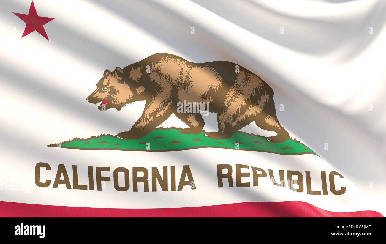 State of California flag. Flags of the states of USA Stock Photo - Alamy