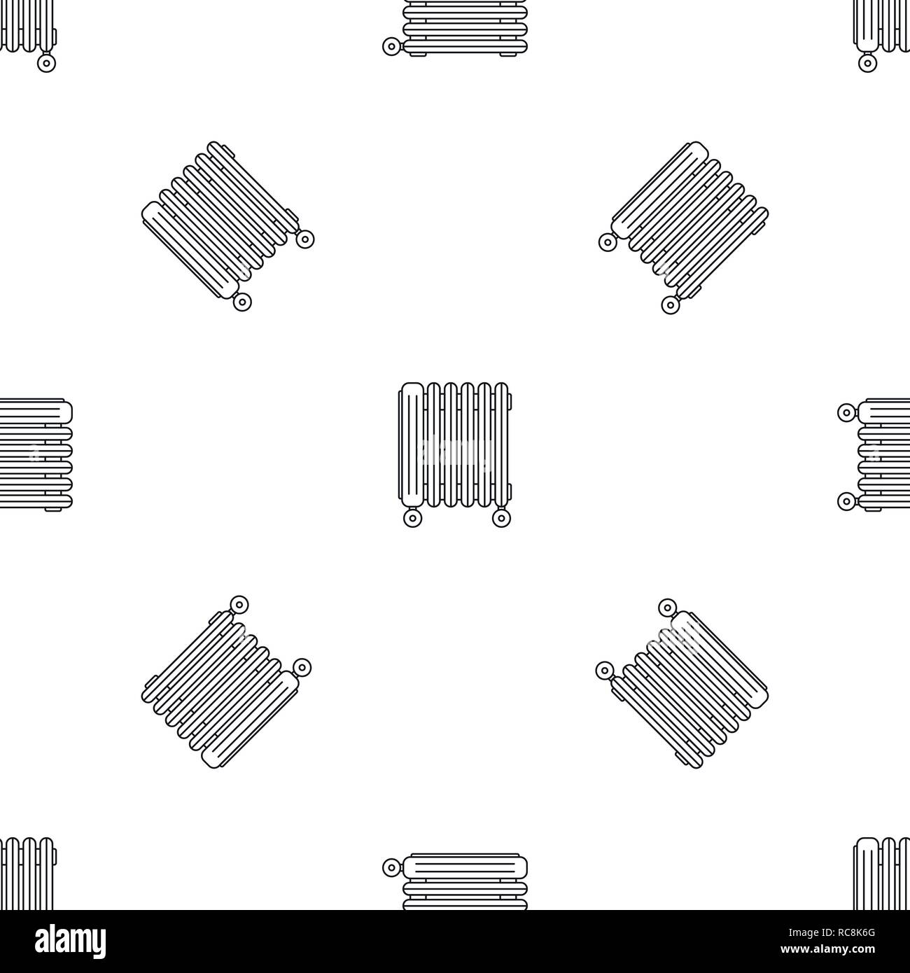 Oil radiator icon. Outline illustration of oil radiator vector icon for ...
