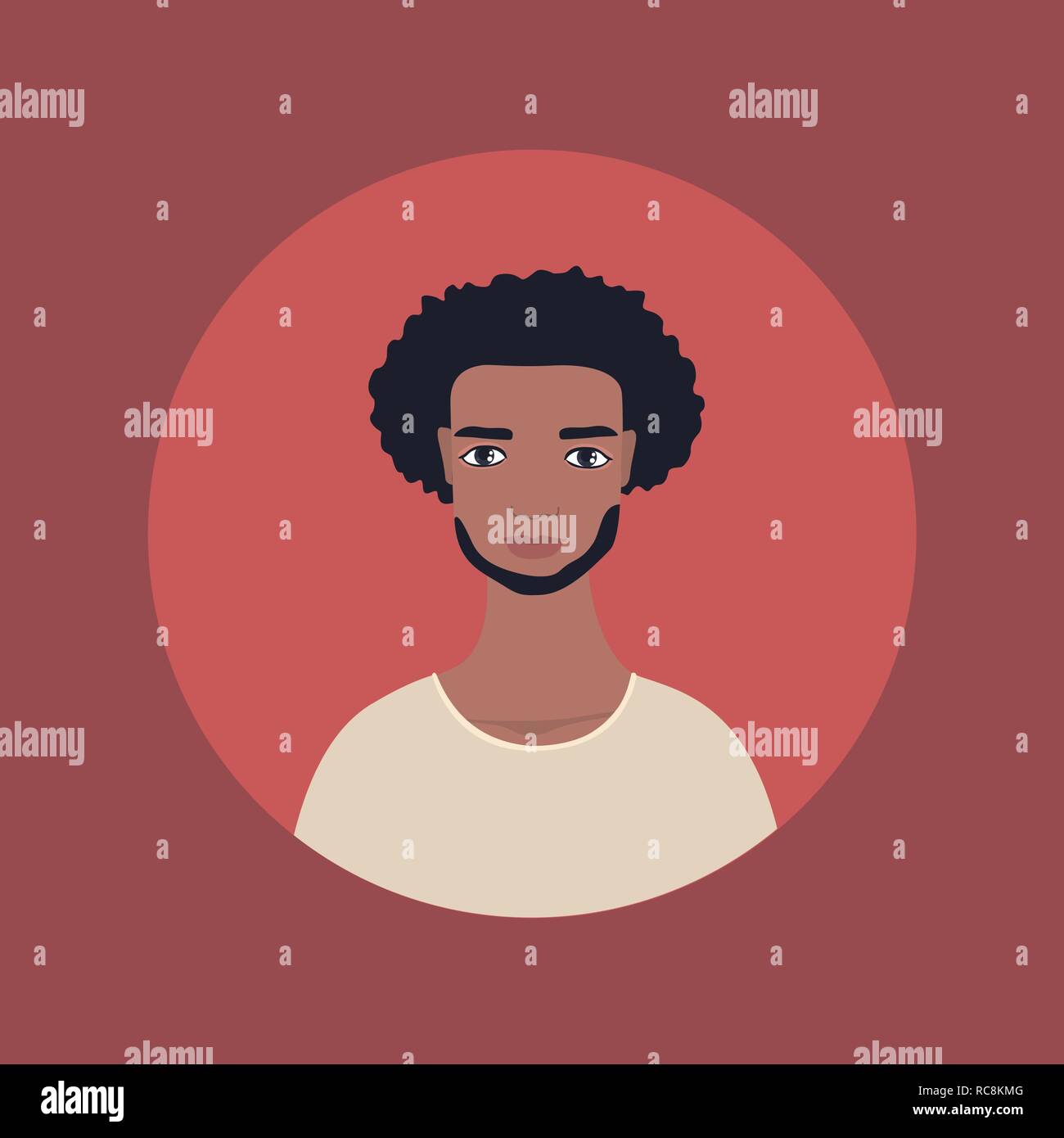 Front view man looking Stock Vector Images - Alamy