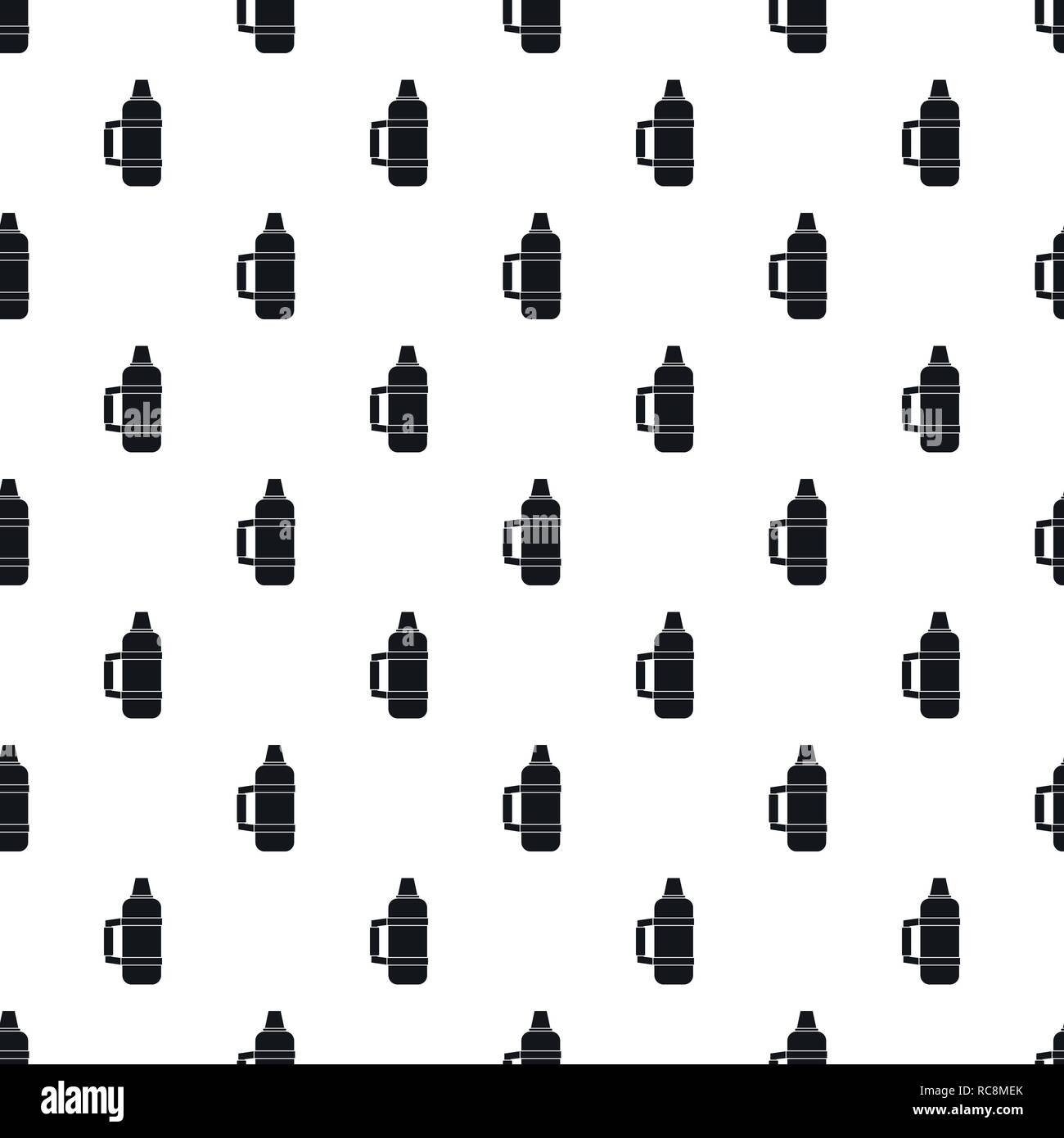 Camp thermos pattern seamless vector repeat geometric for any web design Stock Vector