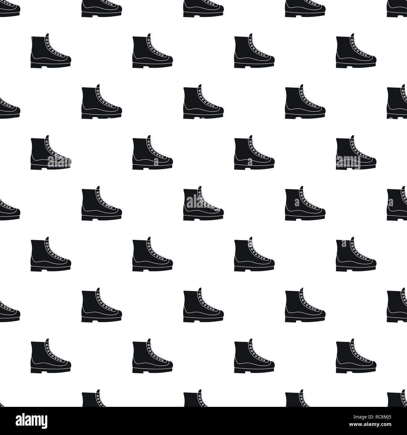 Boots pattern seamless vector repeat geometric for any web design Stock Vector