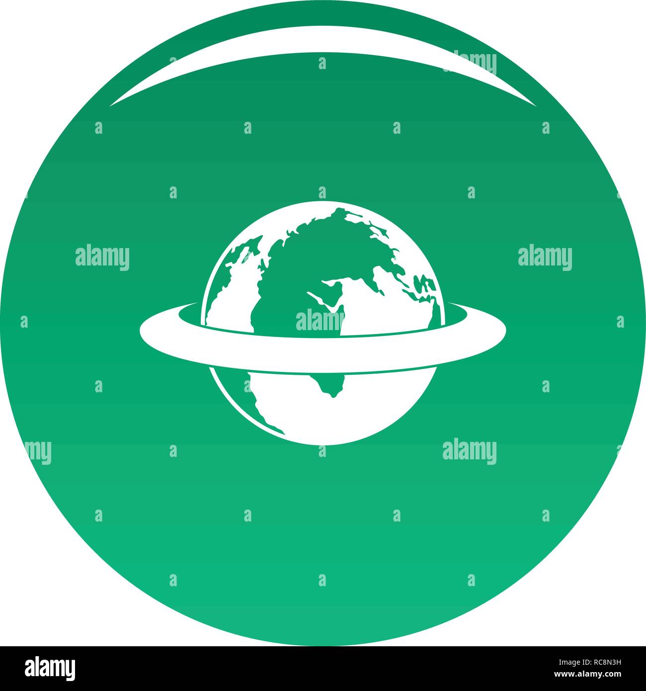 Around the earth icon. Simple illustration of around the earth vector ...
