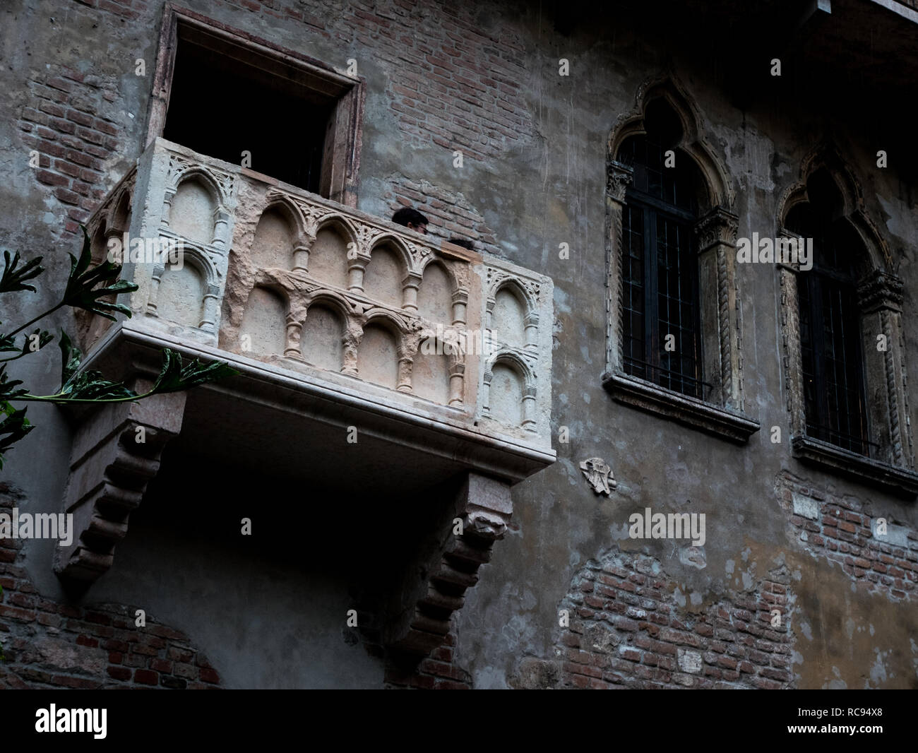 Juliet balcony in Verona, symbol of love and romance, ideal to represent the concept of love Stock Photo