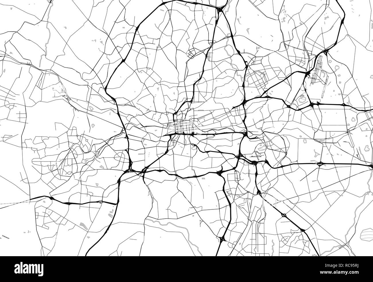 Area map of Johannesburg, South Africa. This artmap of Johannesburg