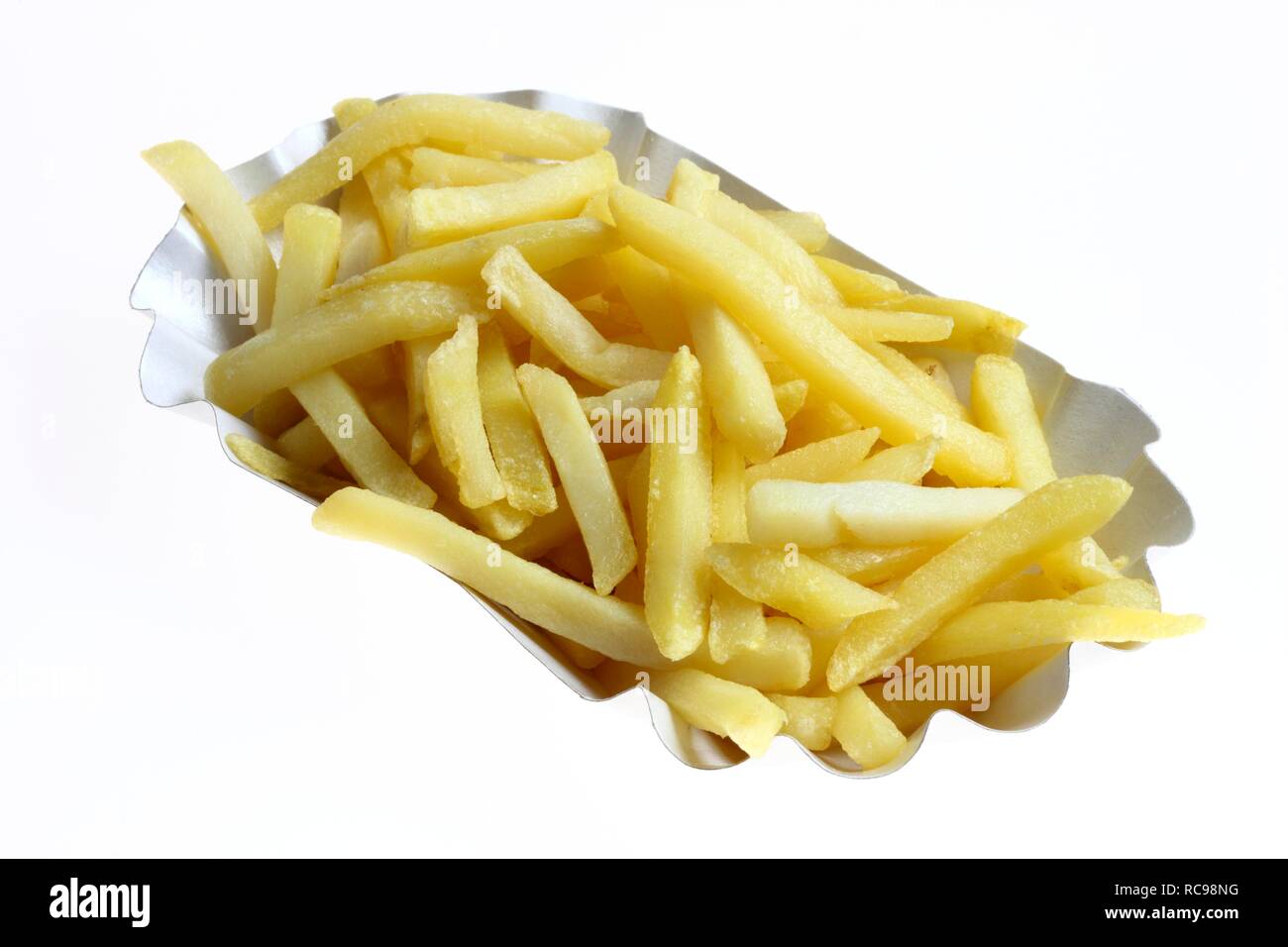 French fries on plate Cut Out Stock Images & Pictures - Alamy