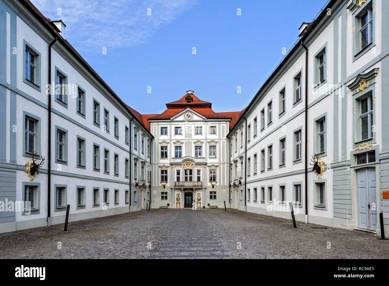 Hirschberg Castle, Conference House of the Diocese of Eichstätt, Rococo Castle, Beilngries, Altmühltal, Upper Bavaria, Bavaria Stock Photo