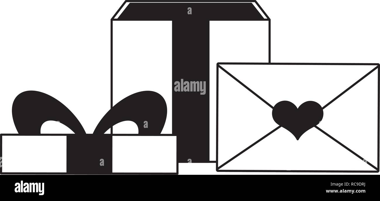 Mail box gift valentines Stock Vector Images - Alamy