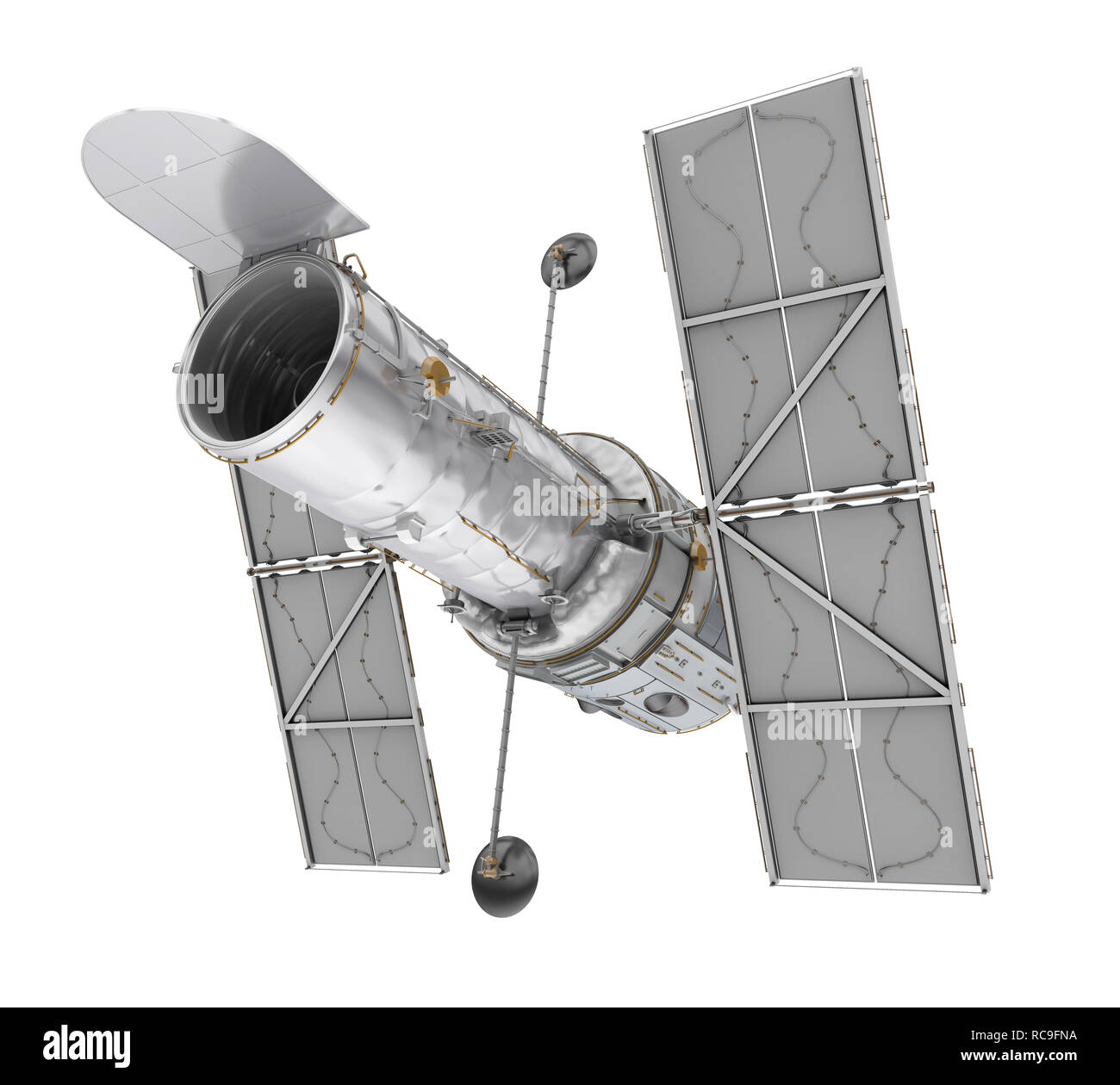 Hubble Space Telescope Isolated Stock Photo