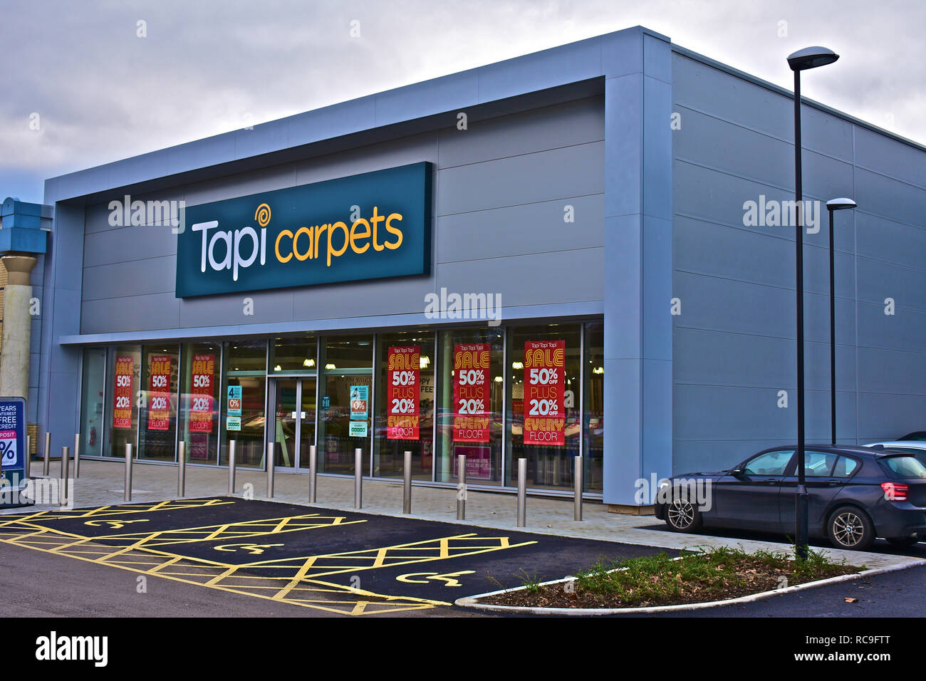 Tapi Carpets shop unit at Waterton Retail Park, Bridgend,S.Wales Stock  Photo - Alamy