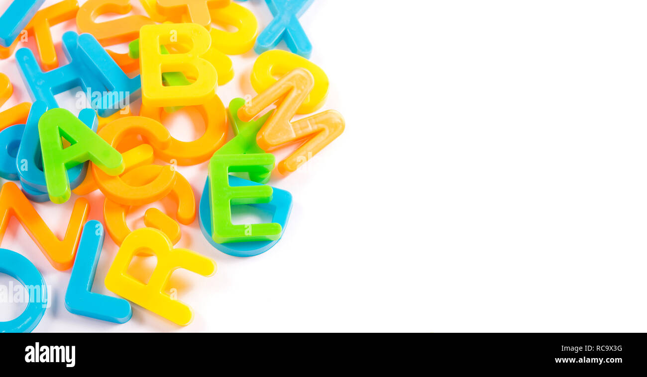 Colorful 3d letters hi-res stock photography and images - Alamy