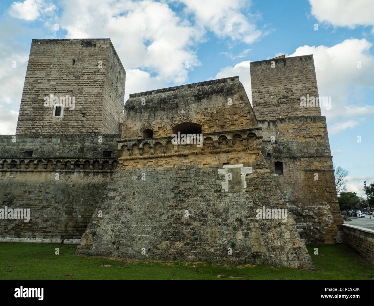 Swabian Castle (Castello Normanno-Svevo) Bari, Apuglia, Italy Stock Photo