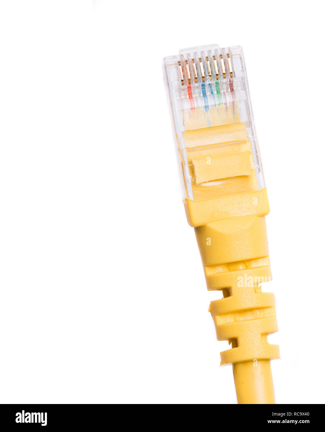 isolated yellow cable Stock Photo Alamy