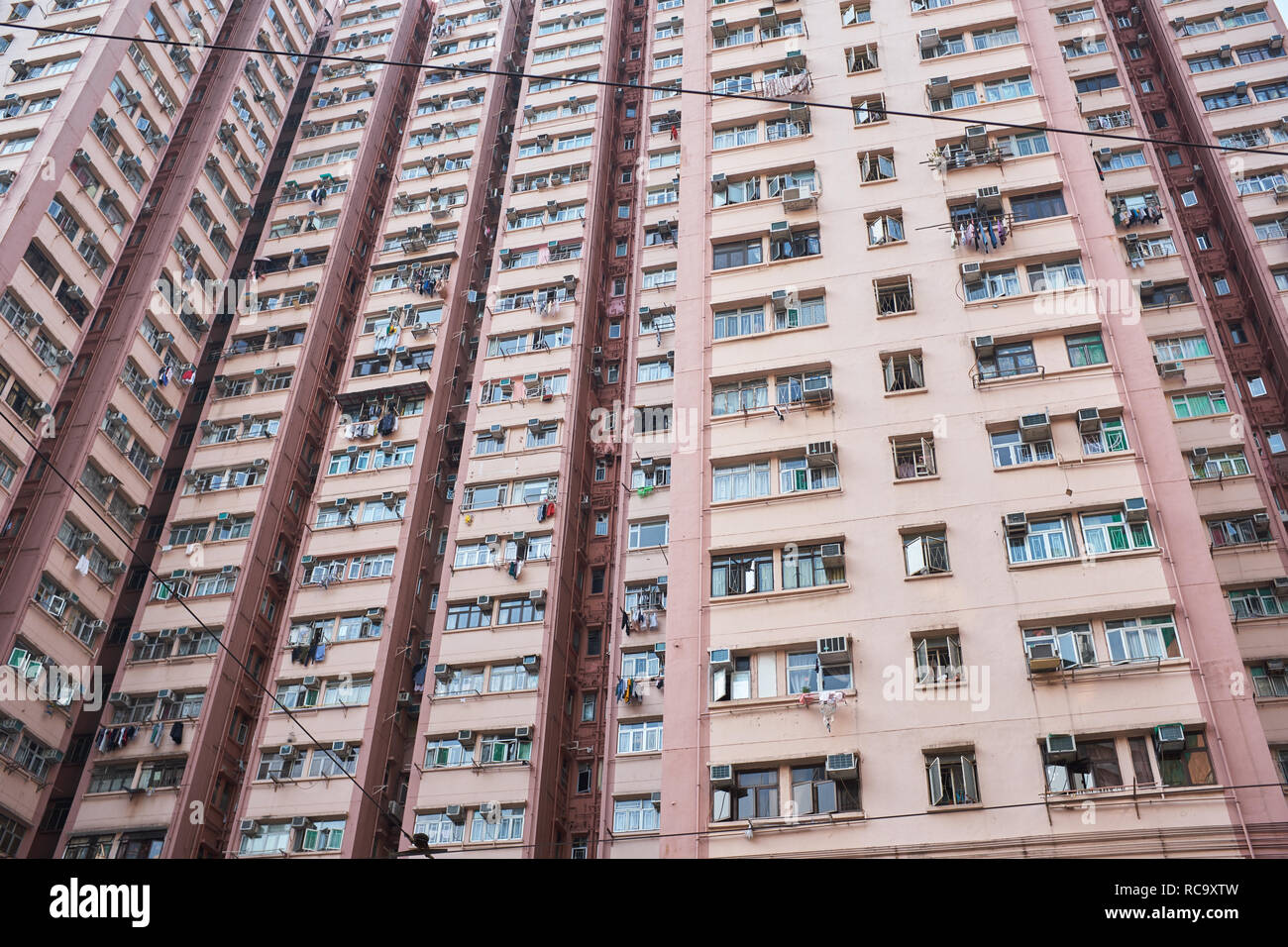 Hong Kong Apartments Stock Photo Alamy