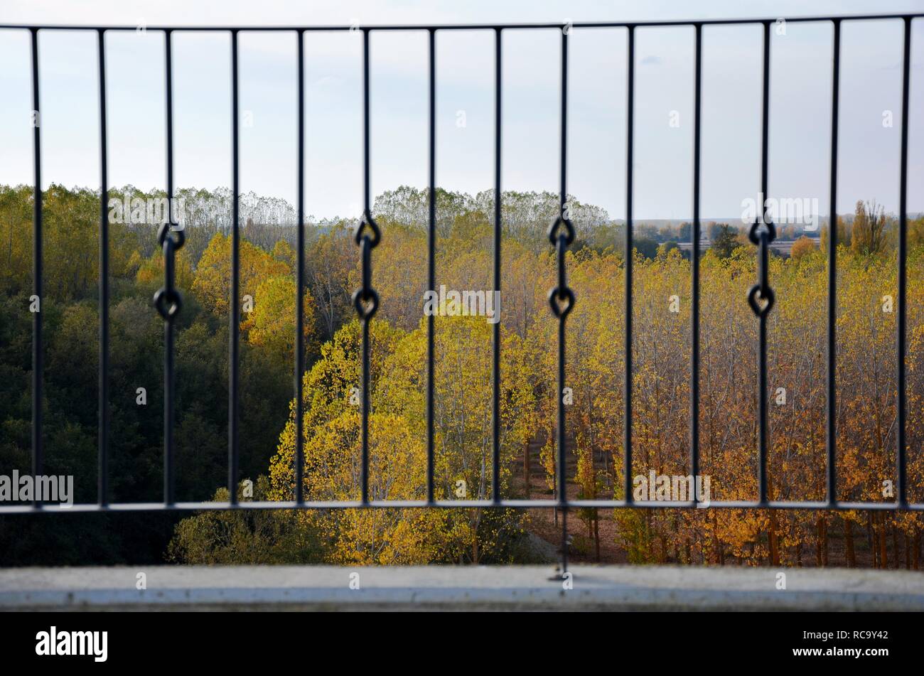 an old fence in a viewpoint Stock Photo - Alamy