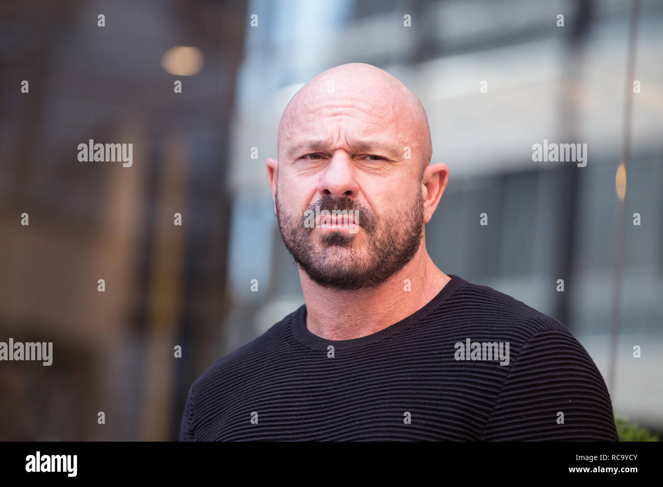 Roma, Italy. 14th Jan, 2019. Italian singer and actor Raiz Photocall of the Italian film "L'Agenzia dei Bugiardi" Credit: Matteo Nardone/Pacific Press/Alamy Live News Stock Photo