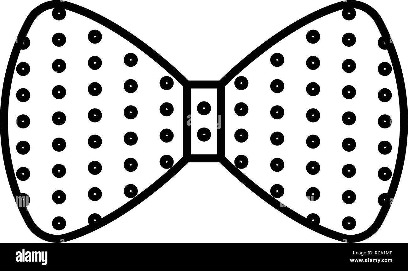 Polka Dot Bow Tie Clipart Black And White