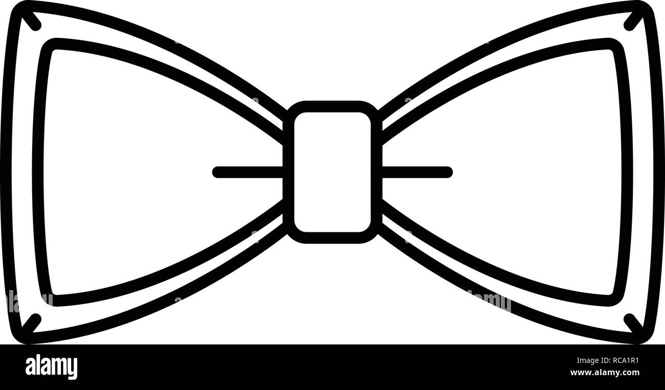 Neck bow tie icon, outline style Stock Vector Image & Art - Alamy