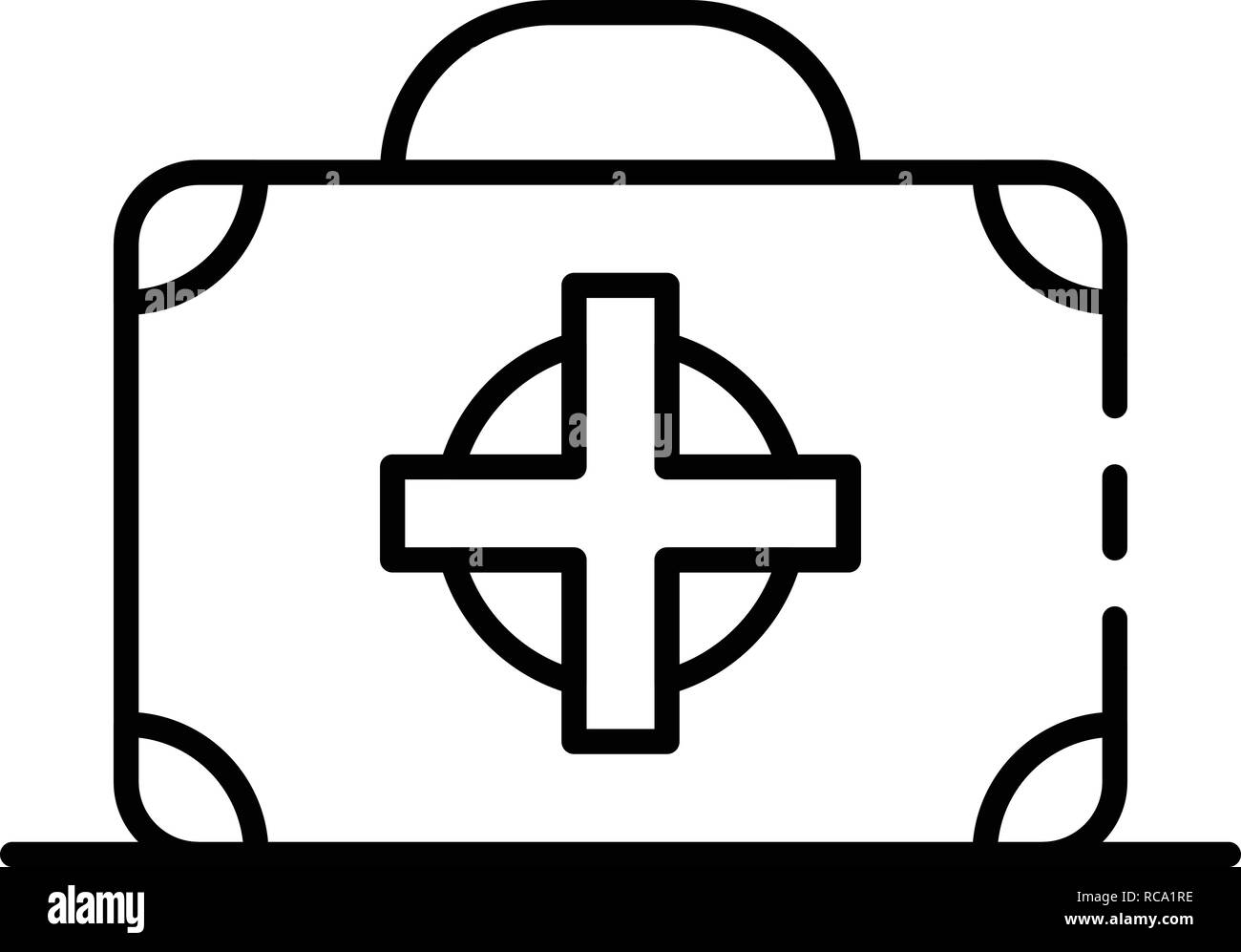 First aid kit box icon, outline style Stock Vector Image & Art - Alamy