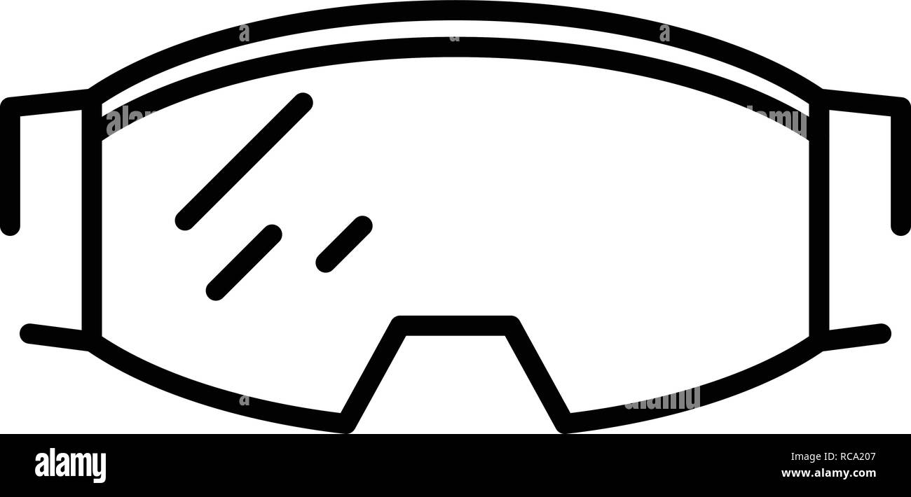 Ski goggles icon, outline style Stock Vector Image & Art Alamy