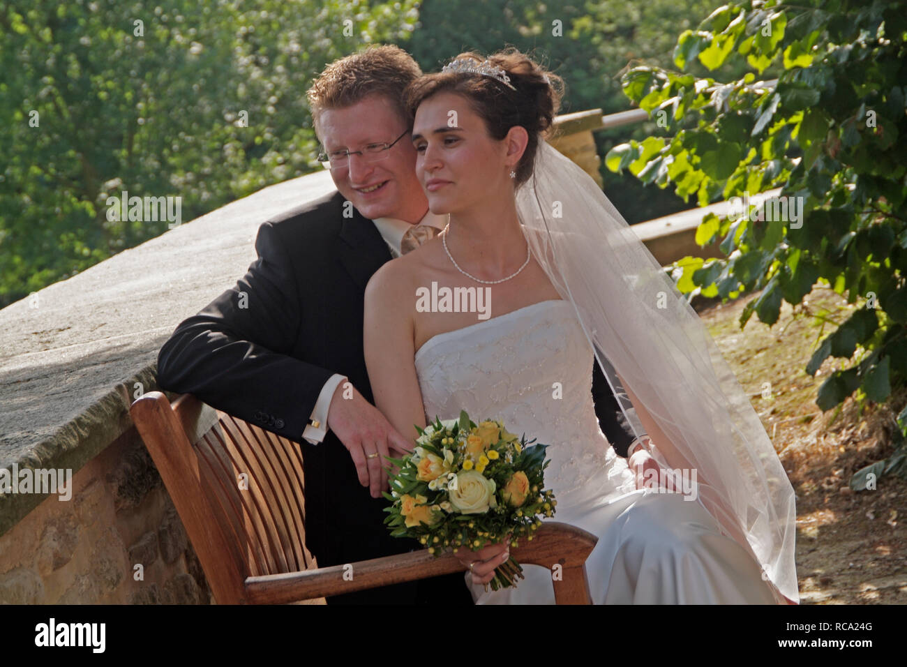 Junges Paar heiratet Stock Photo