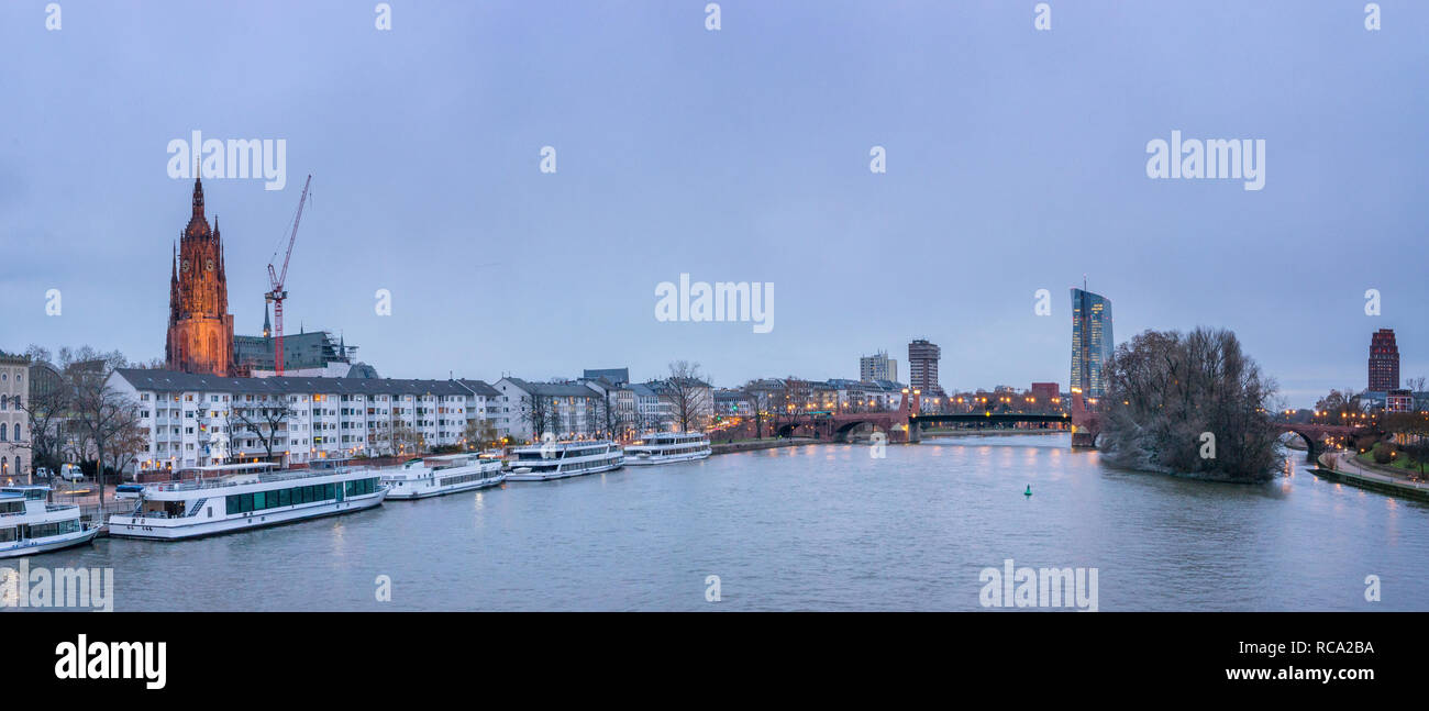Panorama of frankfurt main hi-res stock photography and images - Alamy