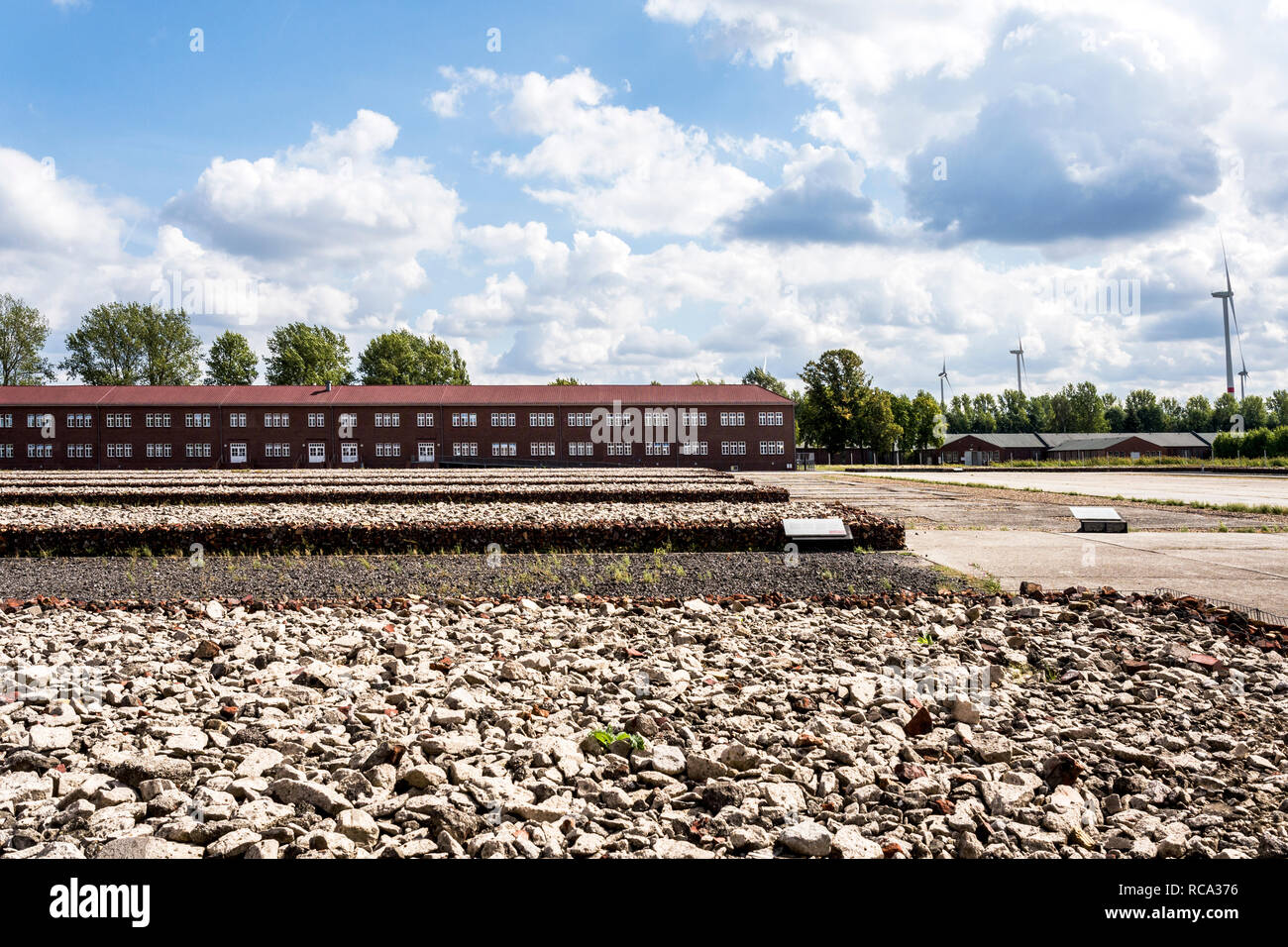 Concentrationcamp (KZ) Neuengamme in Hamburg-Neuengamme (Germany); Konzentrationslager (KZ) Neuengamme in Hamburg-Neuengamme Stock Photo