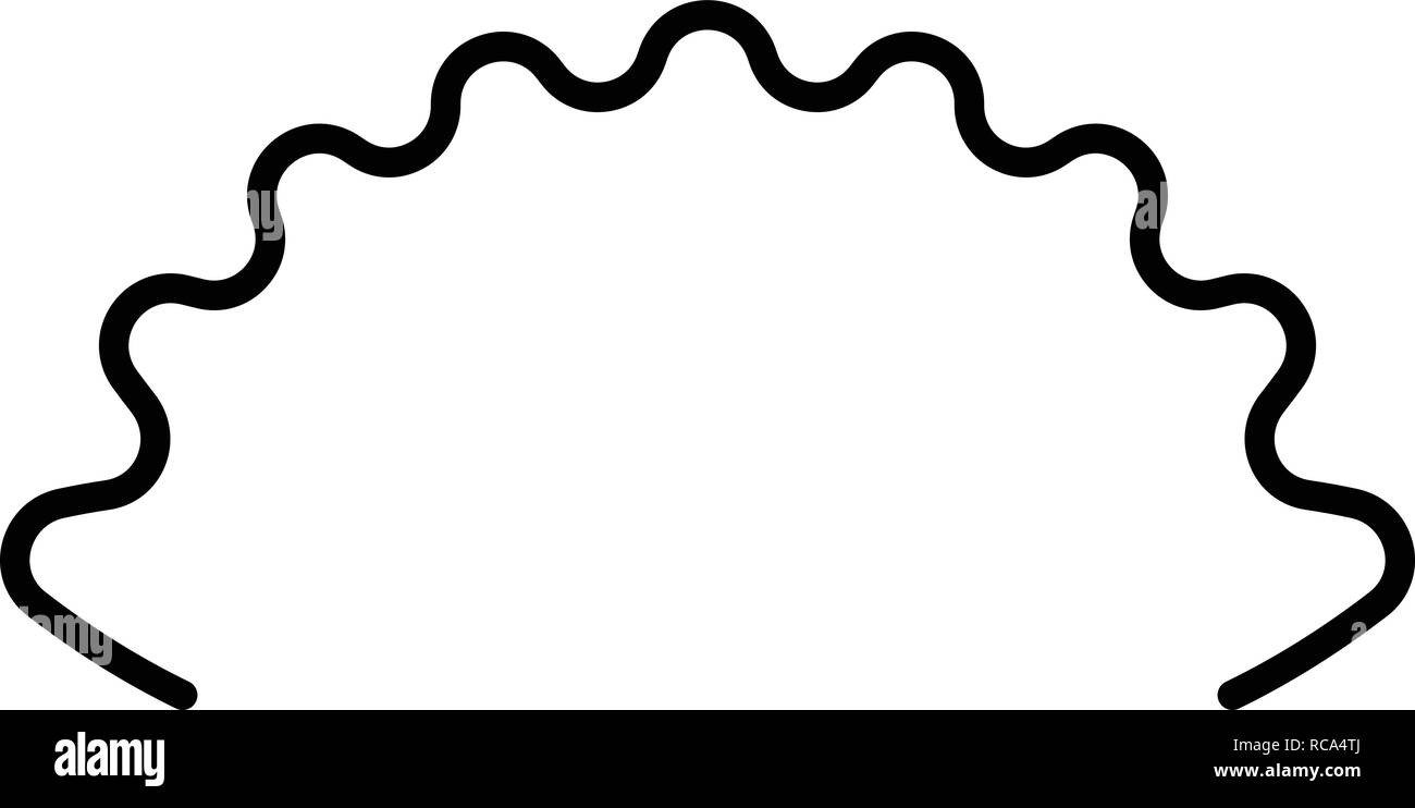 Suspension coil icon outline Black and White Stock Photos & Images - Alamy