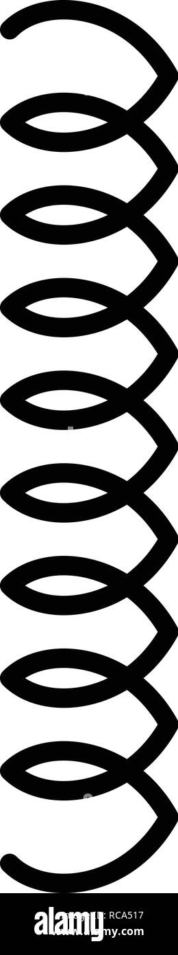 Suspension coil icon outline Black and White Stock Photos & Images - Alamy