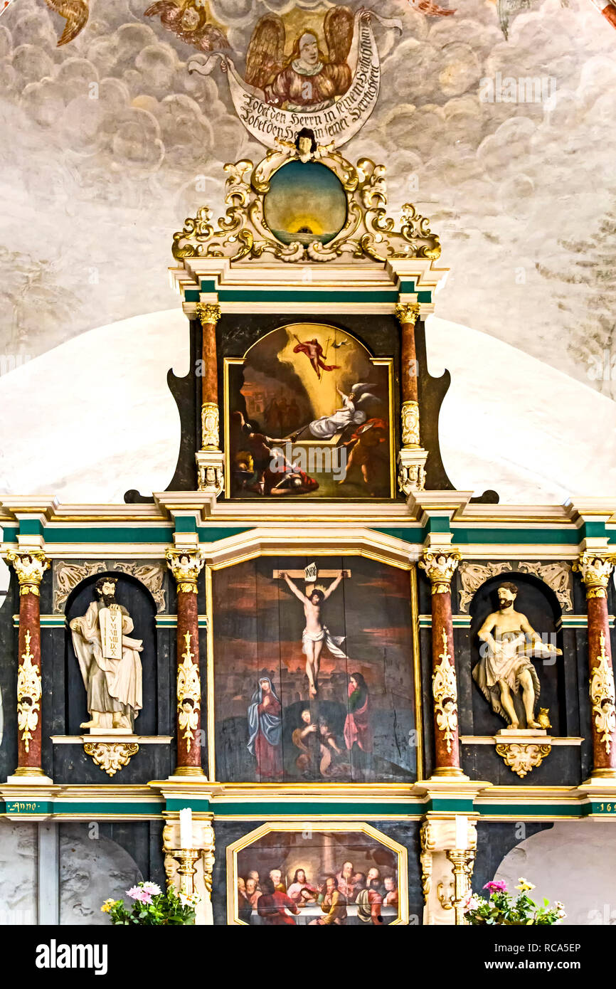 St. Johannes Church in Salzhausen, Germany; St. Johannes der Täufer