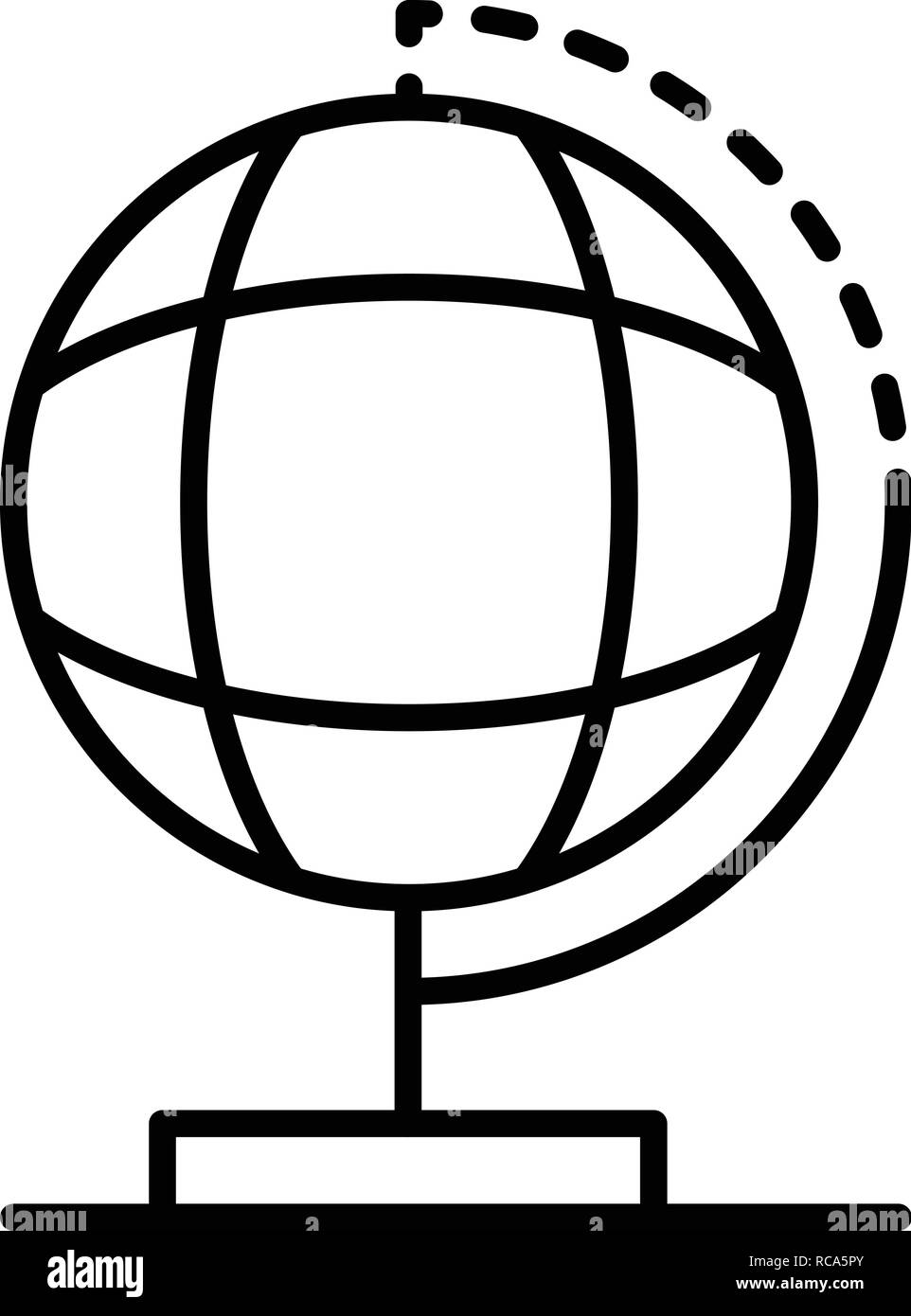 School earth globe icon, outline style Stock Vector Image & Art - Alamy