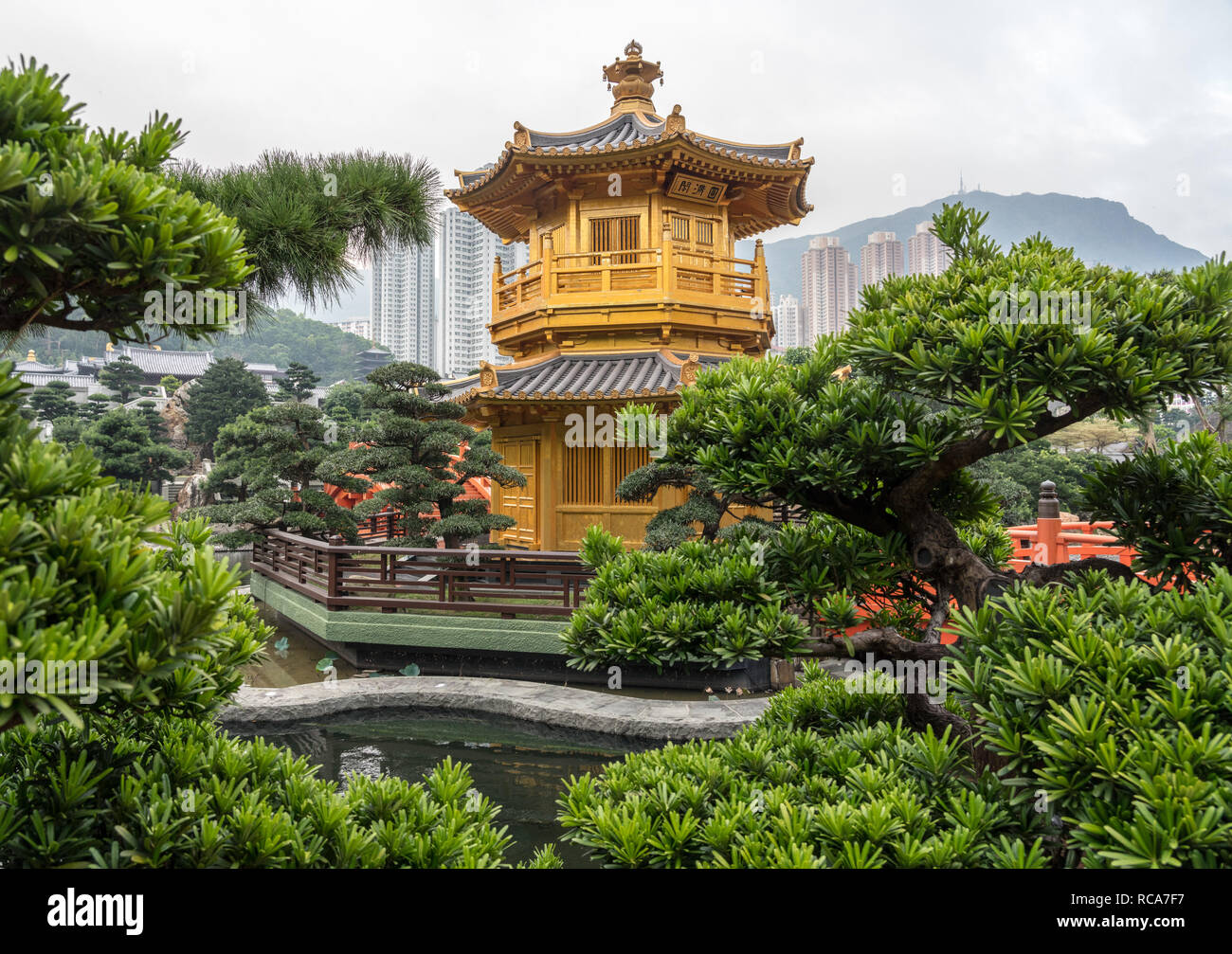 Nan Lian Garden in Diamond Hill area of Hong Kong Stock Photo