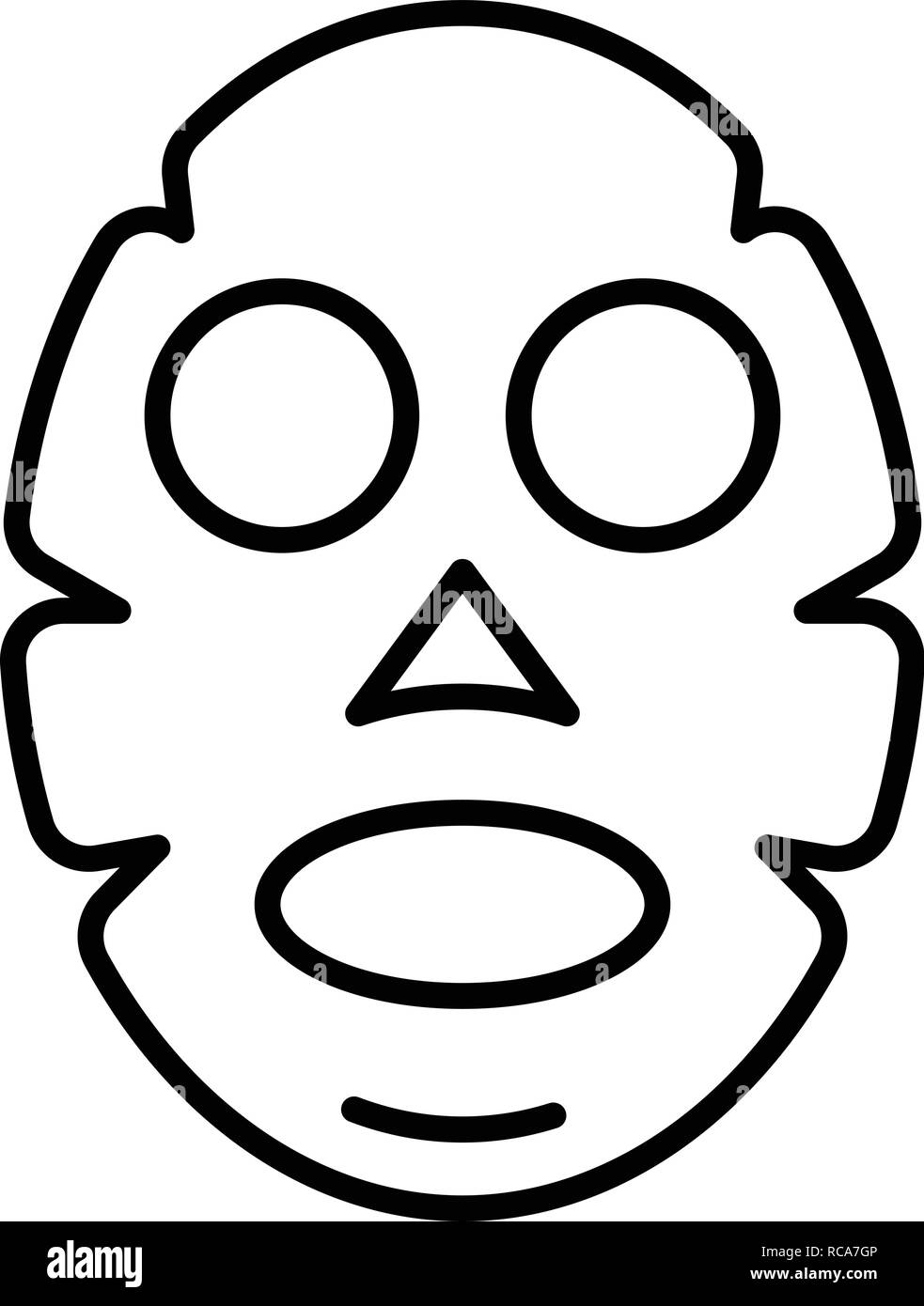 Aloe vera face mask icon, outline style Stock Vector Image & Art - Alamy